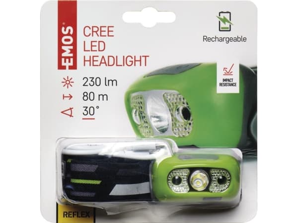 Emos 1441250920, LED, 1 ampuller, 1200 mAh, Grønn, Håndholdt arbeidslys