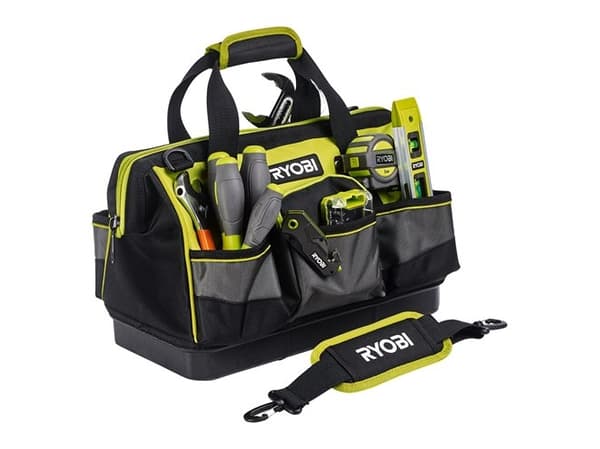 Ryobi RSSSTB1, Sort, Grønn, Polyester, 14 lommer, Vannbestandig, 380 mm, 290 mm