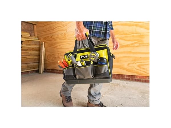 Ryobi RSSSTB1, Sort, Grønn, Polyester, 14 lommer, Vannbestandig, 380 mm, 290 mm