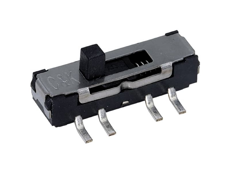 C & K Switches Skydekontakt 6 V 300 mA 2 x On/On/On 1 stk Bulk