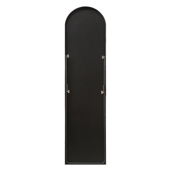 Golvspegel Bugnara 160x40 cm aluminium svart [en.casa]