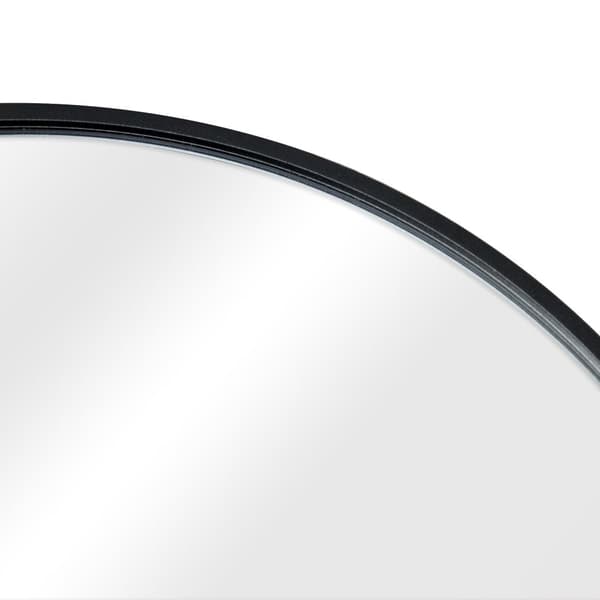 Golvspegel Bugnara 160x40 cm aluminium svart [en.casa]