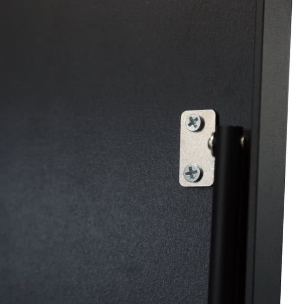 Golvspegel Bugnara 160x40 cm aluminium svart [en.casa]