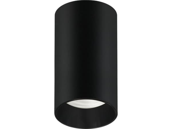 Maclean taklampe Utenpåliggende armatur / Maclean rør, spot, rund, aluminium, GU10, 55x100mm, svart, MCE458 B/B