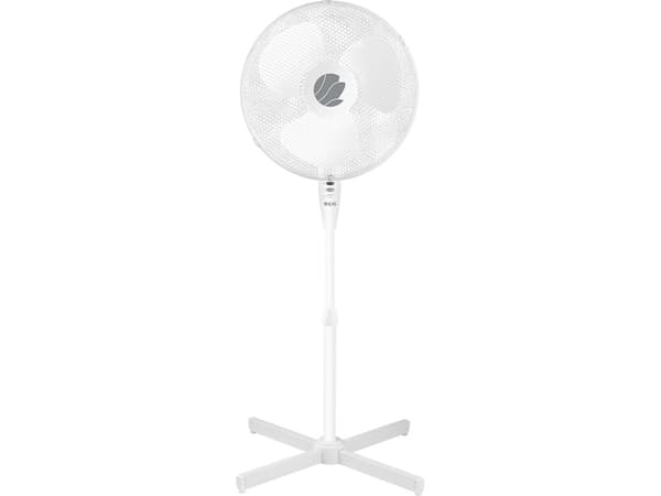 ECG FS 40A, Kotitaloustuuletin lavoilla, Valkoinen, Lattia, Metalli, Muovi, 67 dB, 40 cm