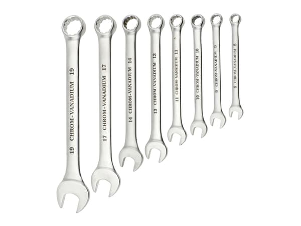 Einhell Kwb ringgaffelnycklar 8,9,10,11,13,14,17,19 mm
