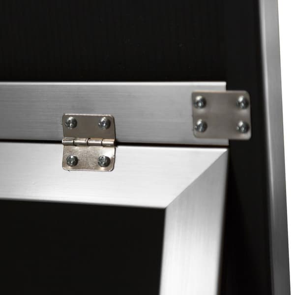 Golvspegel Barletta 150,6x35,6 cm silver [en.casa]