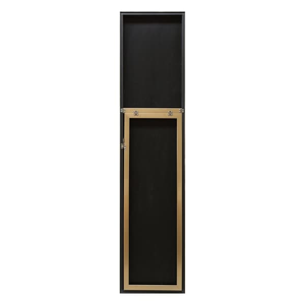 Golvspegel Barletta 150,6x35,6 cm guld [en.casa]