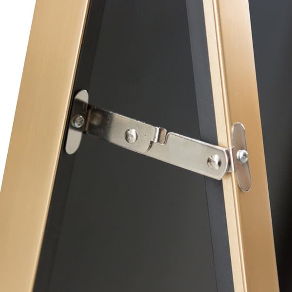 Golvspegel Barletta 150,6x35,6 cm guld [en.casa]