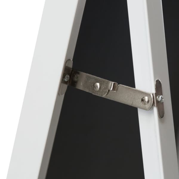Golvspegel Barletta 150,6x35,6 cm vit [en.casa]