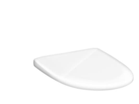 Toiletsæde Nautic hvid slim seat sc & qr