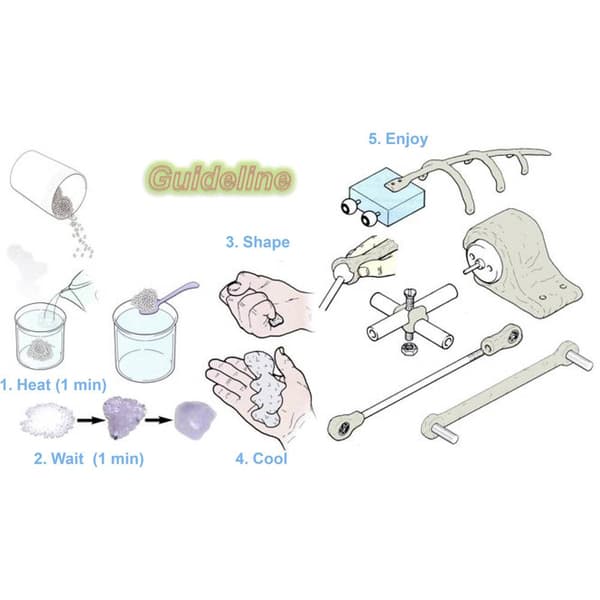 TOOLCRAFT Polymorph Pärlor för modellbygge 500 g