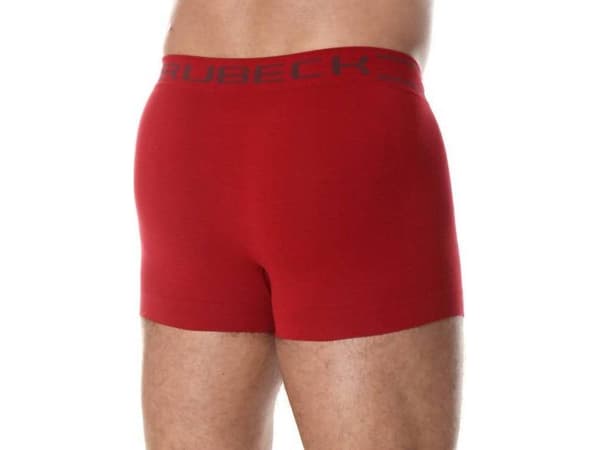 Brubeck BX00501A Klassiska boxershorts för män COMFORT COTTON mörkröd XL