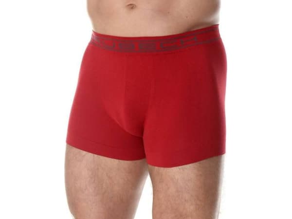 Brubeck BX00501A Klassiska boxershorts för män COMFORT COTTON mörkröd XL