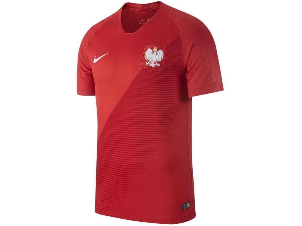 Nike Polish Y Stadium JSY SS Away football jersey red. 158-170 (894014 611)