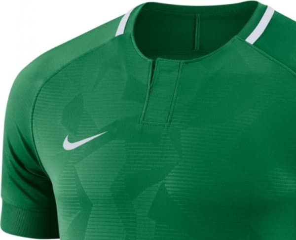 Nike Y NK Dry Chalang II JSY SS T-paita vihreä S (128-137cm) (894053 341)