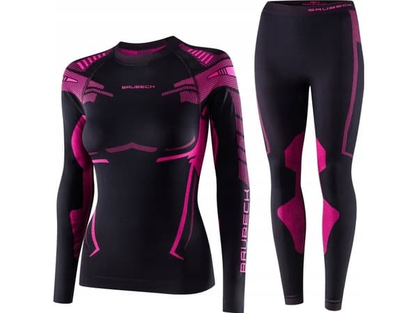 Brubeck LS15690 Women's Sweatshirt DRY Black/Fuchsia S