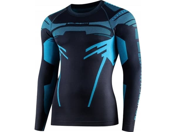 Brubeck LS15700 DRY sweatshirt för män grafit/blå S