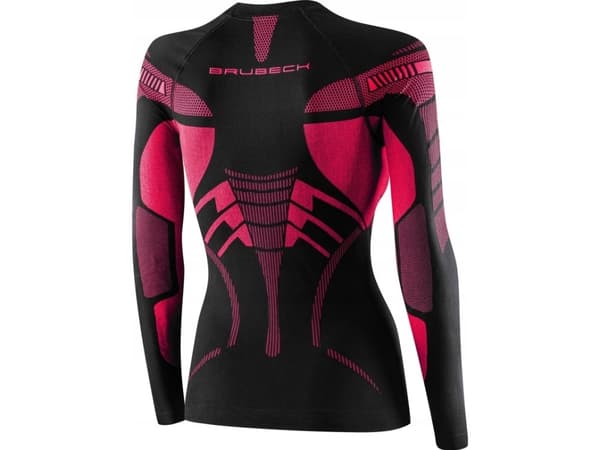Brubeck LS15690 Sweatshirt DRY svart/fuchsia M