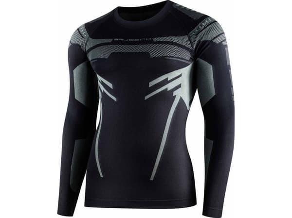 Brubeck LS15700 Sweatshirt DRY sort/grafitt XL