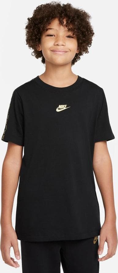 Nike T-shirt Nike B NSW RepeatT SS Tee 2 DO8299 010 DO8299 010 black S (128-137cm)