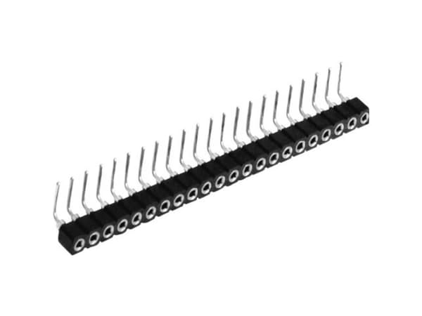 Conrad TC-0514-010-3-50-00-6, Pin strip, Svart, Termoplast, 2 mm ², 150 V, 3 A