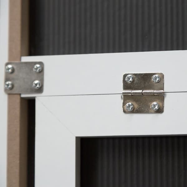 Golvspegel Giovinazzo 152,8x 37,8 cm vit [en.casa]