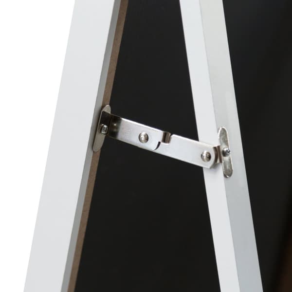 Golvspegel Giovinazzo 152,8x 37,8 cm vit [en.casa]