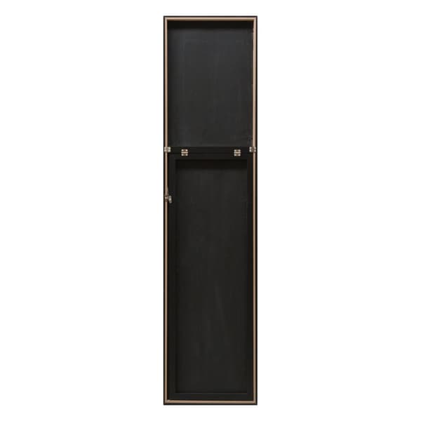 Golvspegel Giovinazzo 152,8x 37,8 cm svart [en.casa]