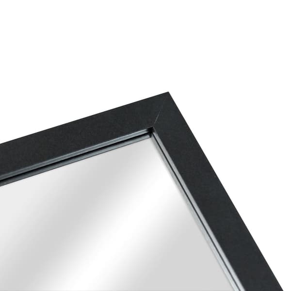 Golvspegel Giovinazzo 152,8x 37,8 cm svart [en.casa]