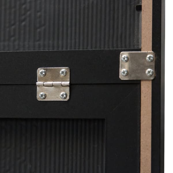 Golvspegel Giovinazzo 152,8x 37,8 cm svart [en.casa]