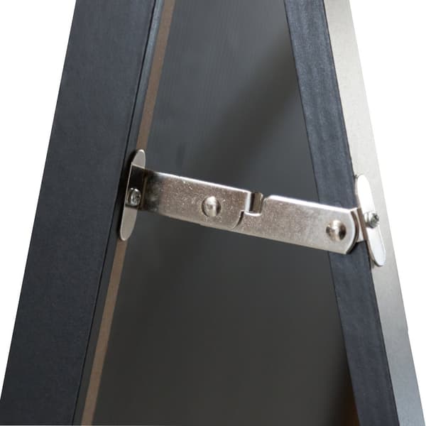 Golvspegel Giovinazzo 152,8x 37,8 cm svart [en.casa]