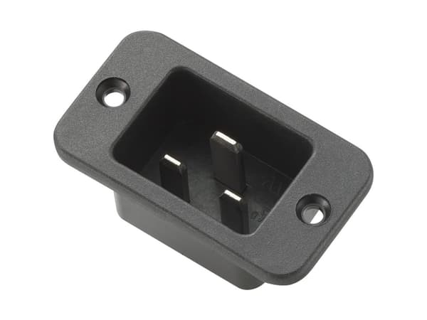 Tru Components 717547 Female Connector C20 Plug, Horizontal Installation Total Number Of Pins: 2 + Pe 16 A Black 1 Pcs