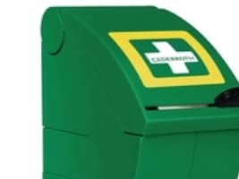 Dispenser för mjukt skumbandage Blå