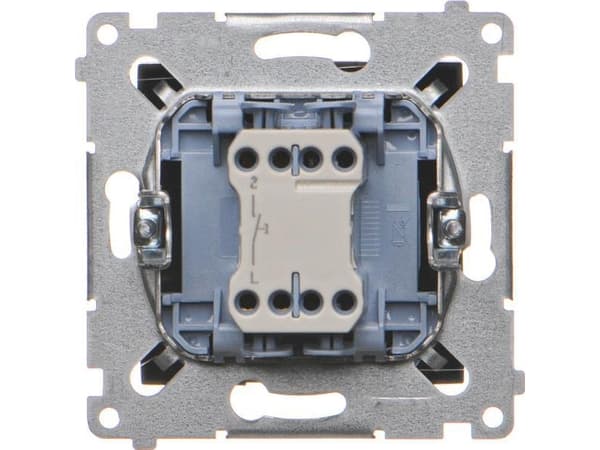 Contact-Simon Simon 54 Klockknapp" (modul) 10AX 250V snabbkoppling svart matt DD1.01/49