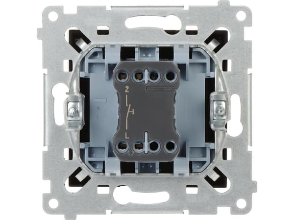 Contact-Simon Simon 54 Bell Button" (modul) 16AX 250V skruvplintar svart matt DD1A.01/49