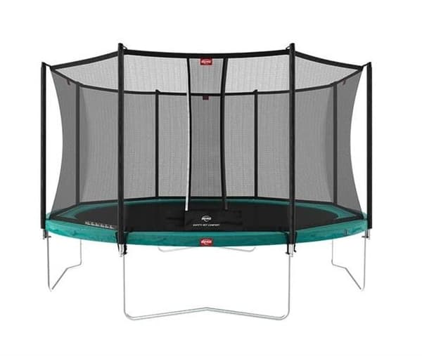 Studsmatta BERG Favorit Grön 380 inkl. Skyddsnät Comfort