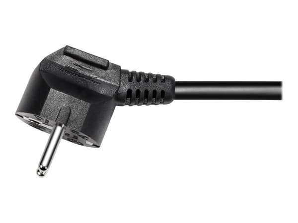 DELTACO - Effektband - barnskydd, jordad - AC 250 V - 3680 Watt - ingång: power CEE 7/7 - utgångskontakter: 3 (power CEE 7/3) - 1.5 m sladd - svart