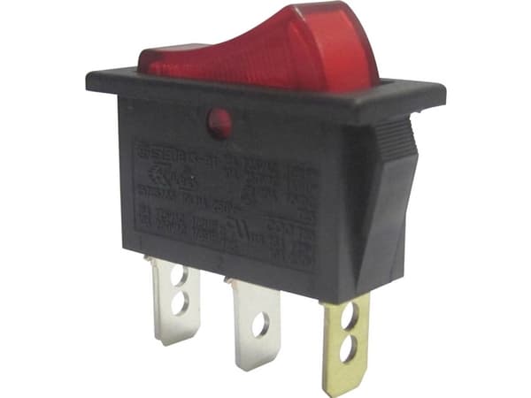 TRU COMPONENTS TC-R13-91B-01 Vippekontakt 250 V/AC 10 A 1 x Off/On Klikkende 1 stk