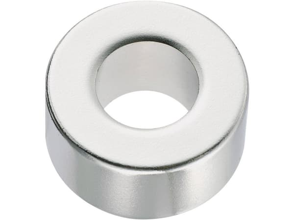 TRU COMPONENTS 1572123 Ring med permanentmagnet (Ø x H) 10 mm x 2 mm N35 1.18 - 1.24 T Gränstemperatur (max.): 80 °C