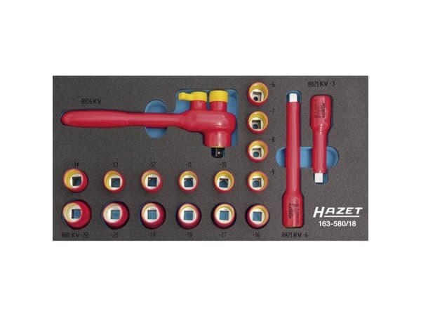 Hazet 163-580/18 Top-nyckelsats