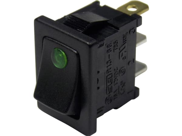 TRU COMPONENTS 1587845 Vippekontakt TC-R13-66B2-02 B/B 12 V/DC 16 A 1 x Off/On Klikkende 1 stk