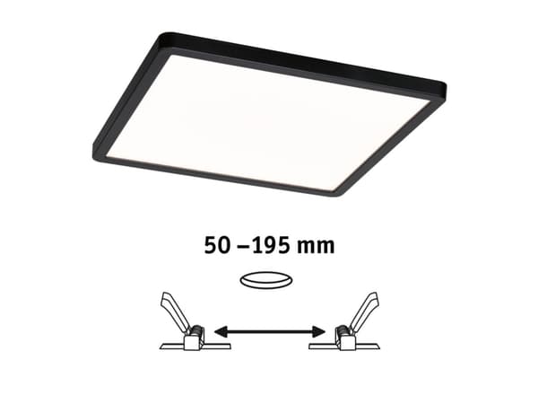Paulmann VariFit Areo, LED, 3000 K, 1400 lm, IP44, Sort
