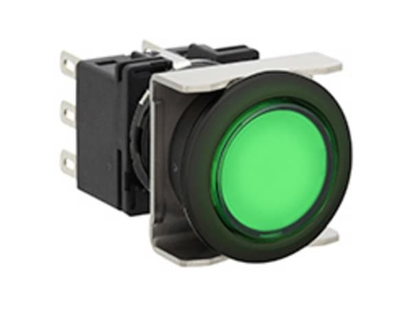 Idec LB6L-M1T64G Lätt tryckkontakt 250 V, 125 V, 30 V 5 A 2 x Av/(På) Beröring (Ø) 22 mm IP65 1 st