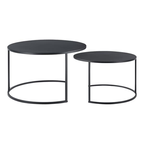 Soffbord Korenica set om 2 järn 46x74cm 41,5x58cm [en.casa]
