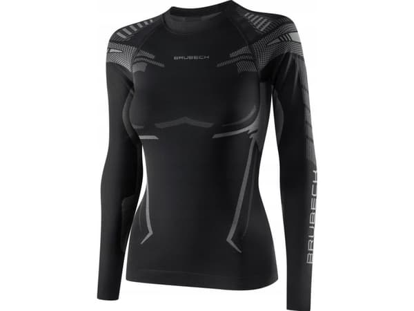 Brubeck LS15690 Women's sweatshirt DRY black/graphite XL