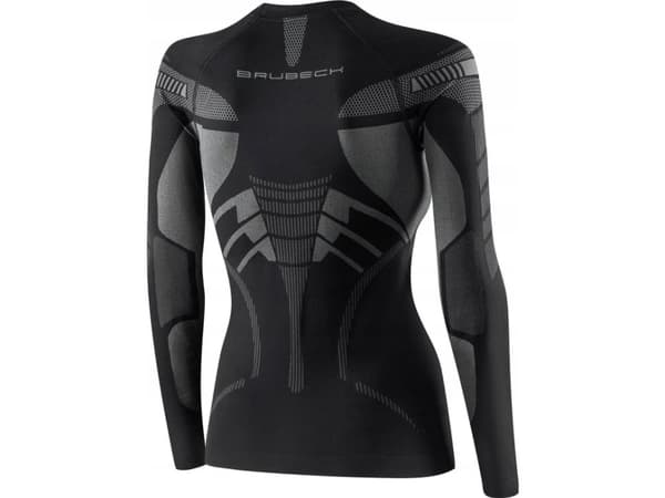 Brubeck LS15690 Women's sweatshirt DRY black/graphite XL