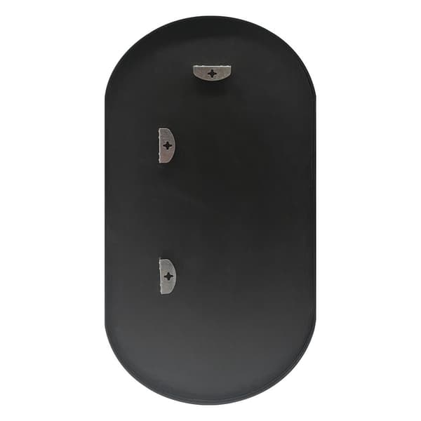 Väggspegel Corato 40x80 cm svart oval [en.casa]