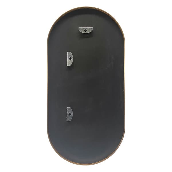 Väggspegel Corato 40x80 cm guld oval [en.casa]