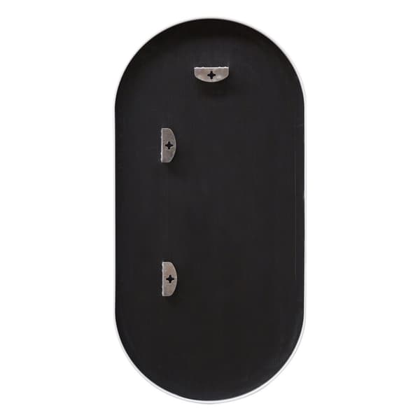 Väggspegel Corato 40x80 cm vit oval [en.casa]